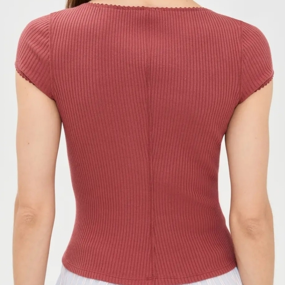 Intimately Free People Most Wanted Cardigan In Rust - Picture 3 of 8